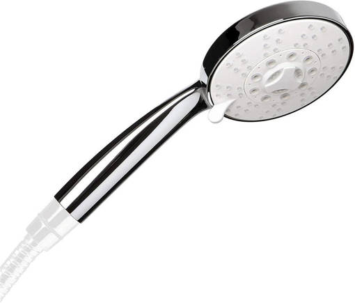 Tatay Doccia a Mano Sevilla Cromo 3 Posizioni, Anticalcare, Sistema di Risparmio D'Acqua, Ø 10,5 cm