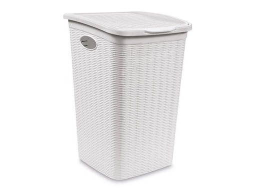 Stefanplast Portabiancheria Elegance litri 36 Bianco, 39x28,5x54,5, litri 36