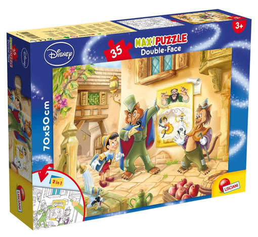 Lisciani - Puzzle Per Bambini - Disney Puzzle Df Maxi Floor 35 Pinocchio 48182