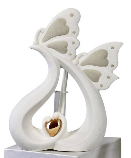 Profumatore Cuore Con Due Farfalle Cm.12X4,5X17 Con Gift Box                    