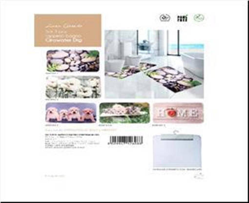 Zambetti Tappeto Girowater Dig, 3 pezzi