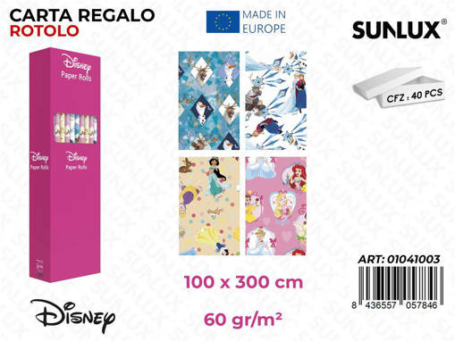 ROTOLO CARTA REGALO DISNEY ASS 100x3 ART01041003