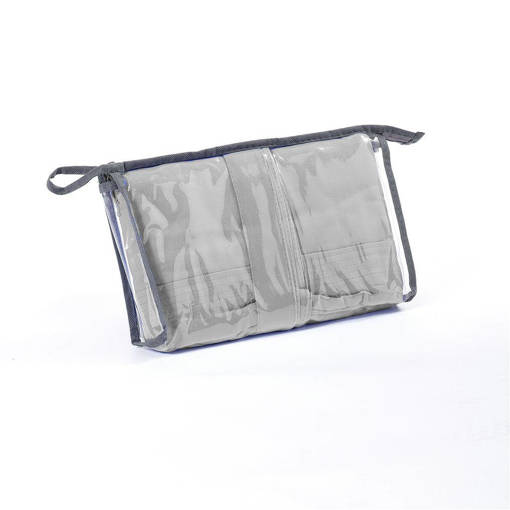 Zambetti Accappatoio Microfibra Travel Pochette, Grig Ch