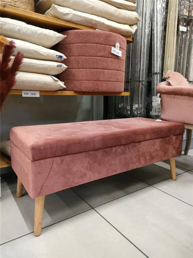 PANCA VALENCIA VELLUTO ROSA CIPRIA 