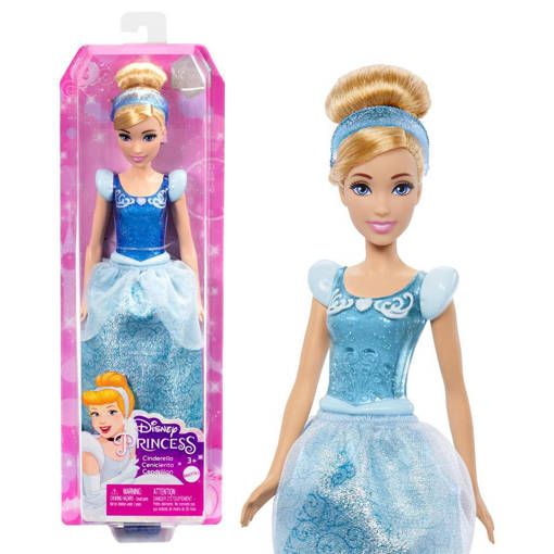 Mattel - Disney - Disney Princess™  Bambola Principessa Core Ass.To HLW02 - Disney Princess Cinderella Doll HLW06