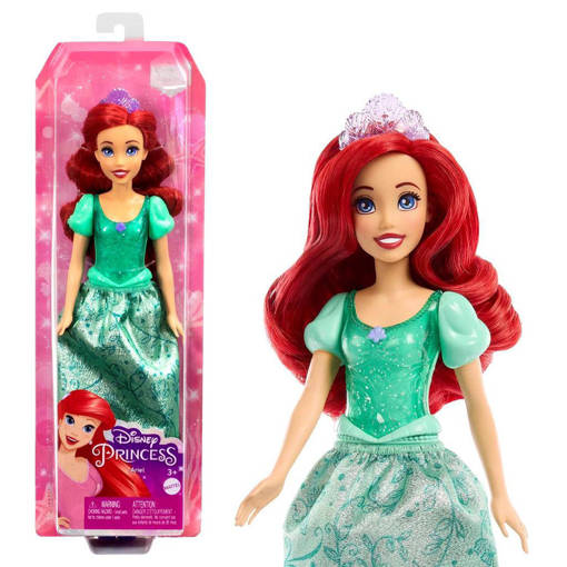 Mattel - Disney - Disney Princess™  Bambola Principessa Core Ass.To HLW02 - Disney Princess Ariel Doll HLW10