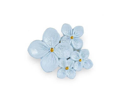 Cupido 12 Pezzi Magnete Azzurro Fiori Glitter 50