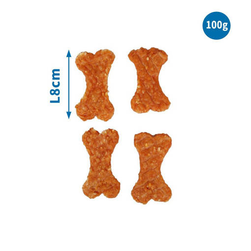 Nobleza Snack con carne di pollo essiccata e riso L8cm100g