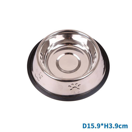 Nobleza Ciotola inox stampa zampetta D15.9*H3.9cm0.17L