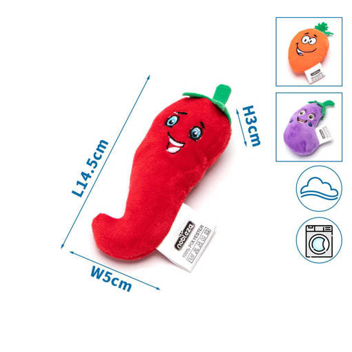 Nobleza Peperoncino/melanzana/carota di peluche Peperoncino: H14,5*L5*W3cmMelanzana: H14*L8*W3cmCarota: H15*L7.5*W3cmPeperoncino: H14,5*L5*W3cmMelanzana: H14*L8*W3cmCarota: H15*L7.5*W3cmPeperoncino: H14,5*L5*W3cmMelanzana: H14*L8*W3cmCarota: H15*L7.