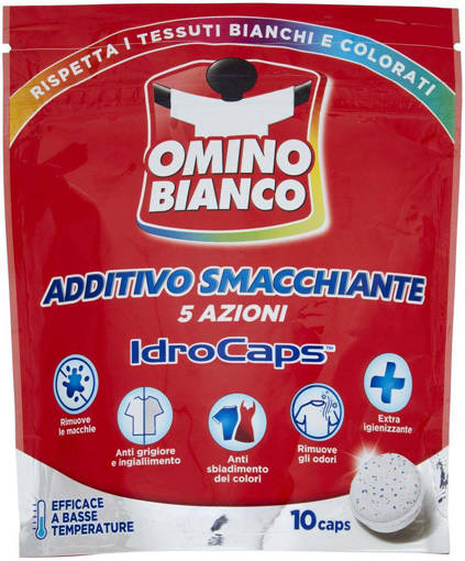 Omino Bianco Additivo Smacchiante Idrocaps 10Pz