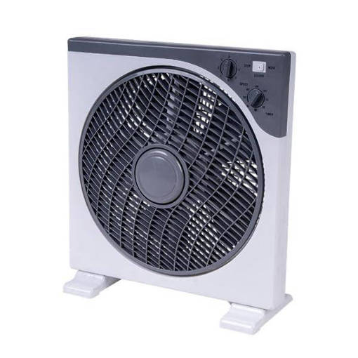 Nataluna Ventilatore Quadrato 45W 30Cm C/Timer B/Grig