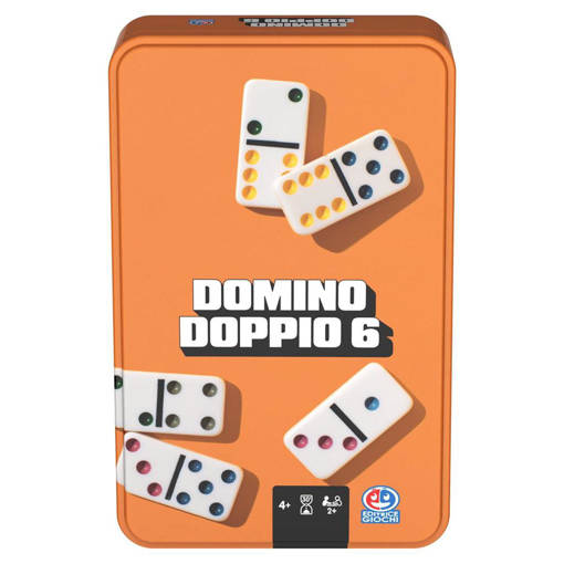 Spin Master - Eg Classici Domino Da Viaggio, In Confezione Metallo 6066798