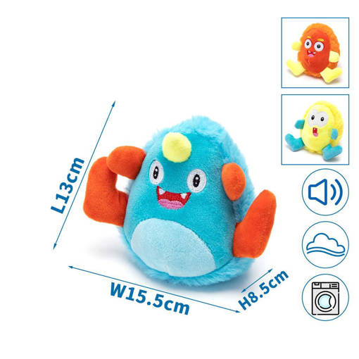 Nobleza Set di mostri di peluche Mostro blu: H13*L15.5*W8.5cmMostro arancione: H15.5*L14.2*W8cmMostro giallo: H14*L14*W7.5cmMostro blu: H13*L15.5*W8.5cmMostro arancione: H15.5*L14.2*W8cmMostro giallo: H14*L14*W7.5cmMostro blu: H13*L15.5*W8.5cmMostro 