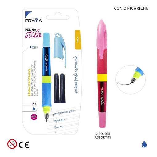 Pryma Penna Stilo Bambino+2Ricarica Blu Bl. 0223254