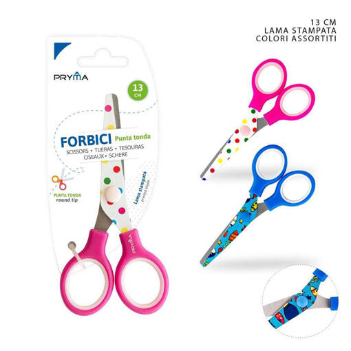 Pryma Forbici P/Tonda Lama Stampata 13.5Cm Bl. 0148244