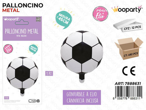 Palloncino Metal Pallone 45Cm /Pz Da 12**