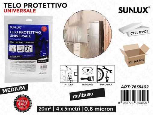 Sunlux TELO PROTETTIVO UNI. 4*5MT /PZ DA 12**