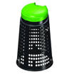 Artplast Ecotrespolo grigliato in polipropilene 110 litri fondo nero cop. verde  Ø Inf. 500  H 855 mm.