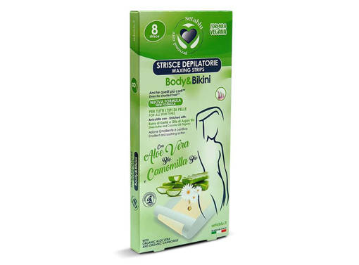 Strisce Body Bikini 8Pz Aloe Vera