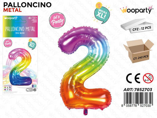 PALLONCINO METAL M.COLOR N.2 100CM /PZ DA 12**