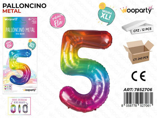 PALLONCINO METAL M.COLOR N.5 100CM /PZ DA 12**