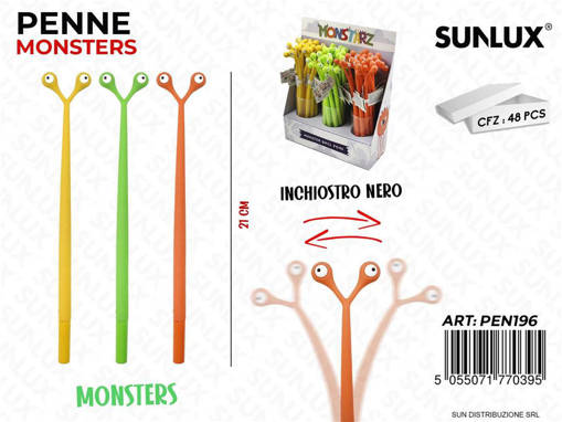 Sunlux - Esp. Penna Mosters Nerocol. Ass. 21Cm /Pz Da 48** 7177039