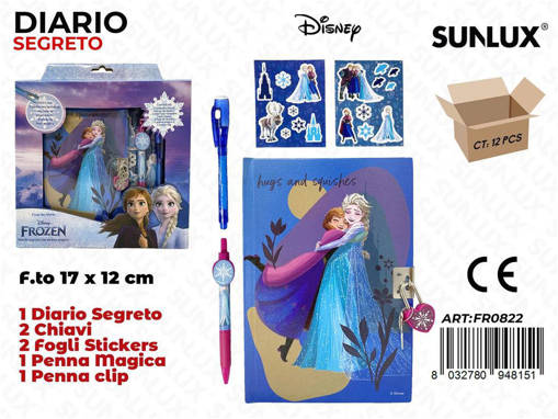 Sunlux - Diario Segreto Frozen C/ Penna Magica /Pz Da 12** 8094815