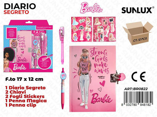 Sunlux - Diario Segreto Barbie C/ Penna Magica /Pz Da 12** 8094818