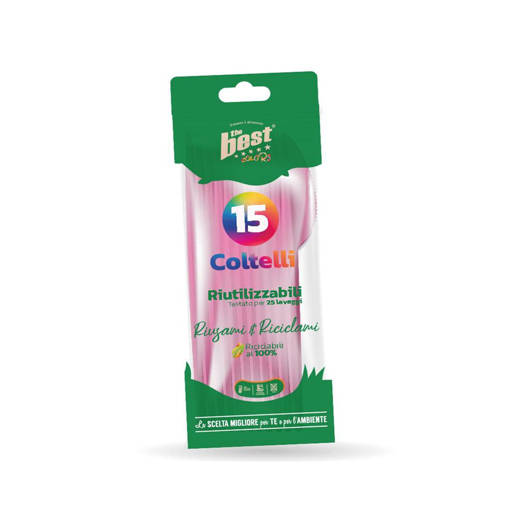 Posate Fucsia Riutilizzabili The Best Coltelli Riutilizzabili 15 Pcs