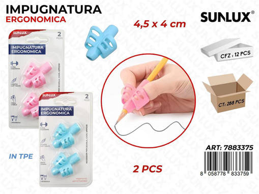 Sunlux - Impugnatura Ergonomica 2Pcs 4.5*4Cm /Pz Da 12** 7883375
