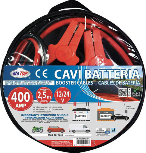 Ototop Cavo Batteria 400Amp 1,8Mt - 8,52Mm2