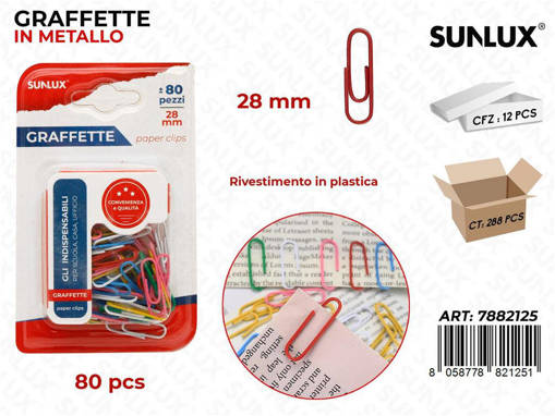 Sunlux - Bl. Graffette Col. Ass. 80Pcs 28Mm/Pz Da 12** 7882125