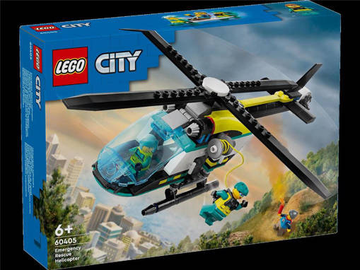Lego City Great Vehicles 60405 Elicottero di soccorso di emergenza