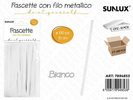 FASCETTE CON FILO METALLICO