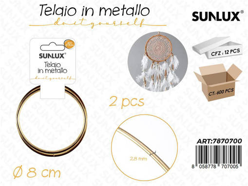 TELAIO IN METALLO 8cm 