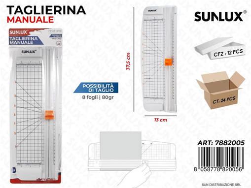 Sunlux - Taglierina Manuale Bia. Max 8Ff 13*37.5Cm /Pz Da 12** 7882005
