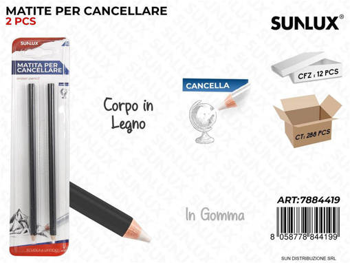 Sunlux - Bl. Matita Per Cancellare 2Pcs / Pz Da 12** 7884419