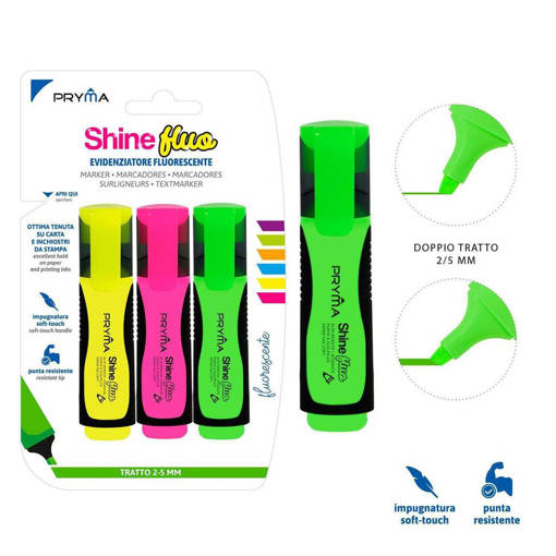 Pryma Evidenz.Shine P/Scalp.2/5Mm 3Pz Gi/Ve/Ro Bl. 0201601