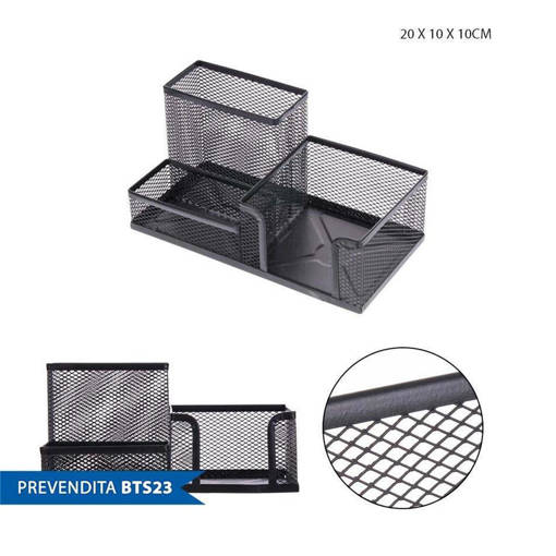 Pryma Portapenne Met. Multiuso 20X10X10Cm Nero 0210695