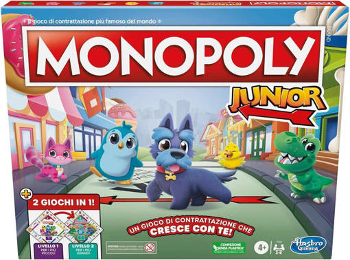 Hasbro - Games - Monopoly Junior 2 Giochi In 1 F8562103