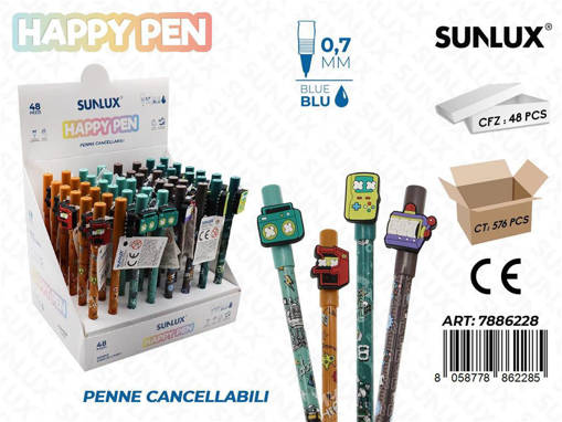 Sunlux - Happy Pen Canc. Blu 0.7Mm Game /Pz Da 48** 7886228