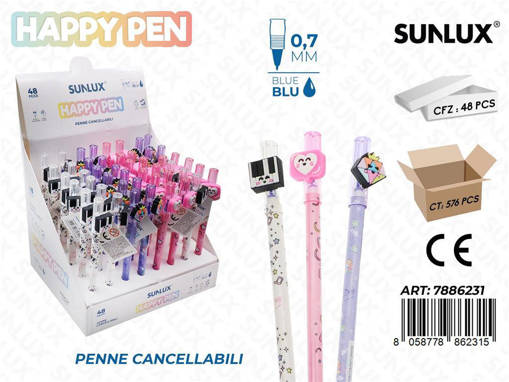 Sunlux - Happy Pen Canc. Blu 0.7Mm Game /Pz Da 48** 7886231