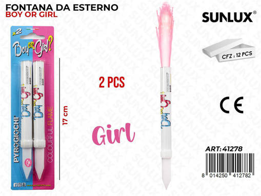 Wooparty Fontana Da Esterno Girl 2Pcs 17Cm
