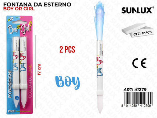 Wooparty Fontana Da Esterno Boy 2Pcs 17Cm