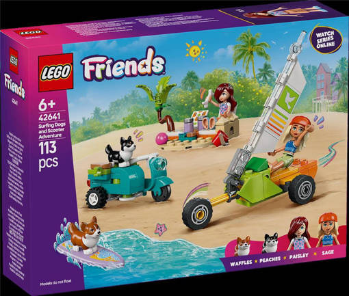 Lego Friends 42641 Avventure canine su windskate e sidecar