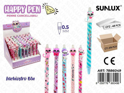 Sunlux - Esp. Penne Cancell. Blu Gatti Ass. 0.5Mm/ Pz Da 48** 7886049