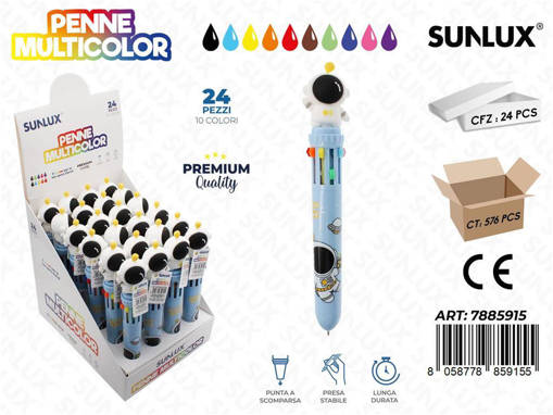 Sunlux - Sunlux Esp. Penne Multicolor 10Col. 0.7Mm /Pz Da 24** 7885915
