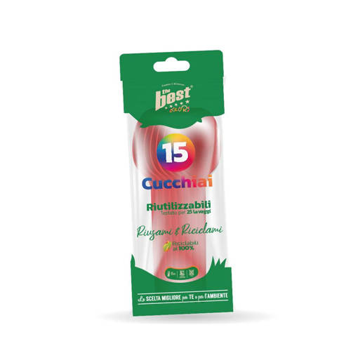 Posate Rosse Riutilizzabili The Best Cucchiai Riutilizzabili 15 Pcs