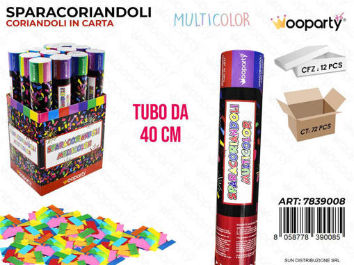 Wooparty Tubo Sparacoriandoli 40Cm / Da 12**